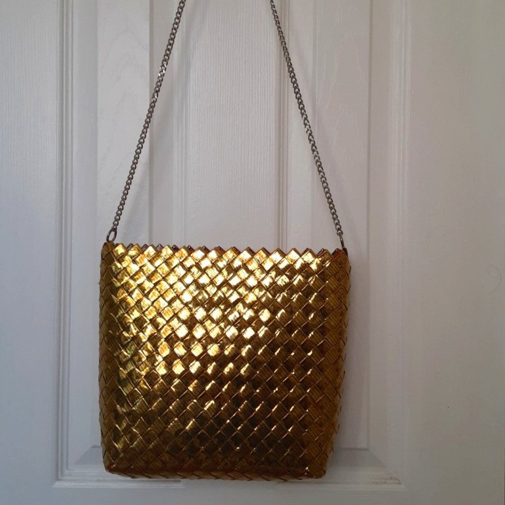 Gold Recycled Materials Purse